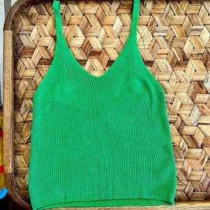 Maeve Green Woven Tank